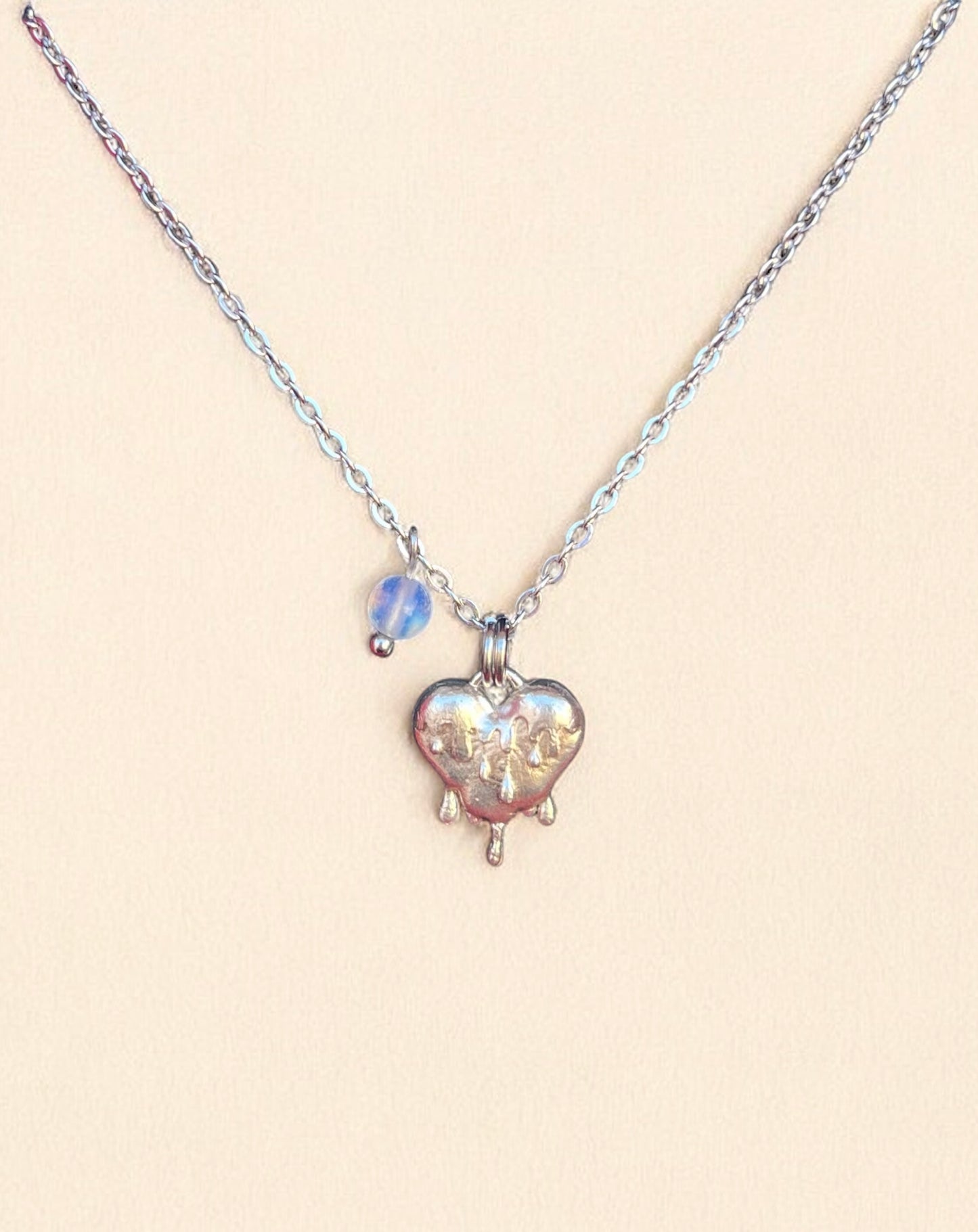 Silver mon coeur necklace