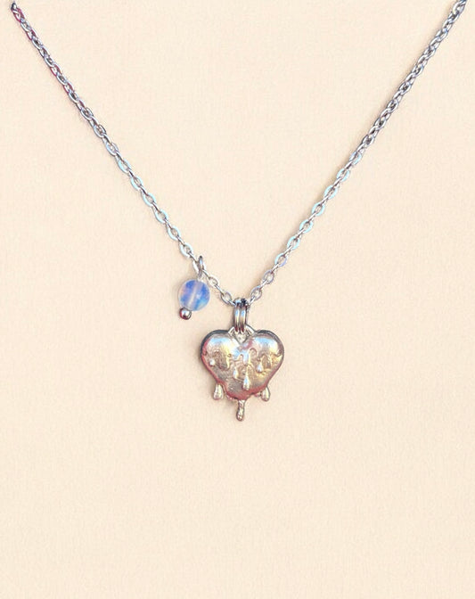 Silver mon coeur necklace