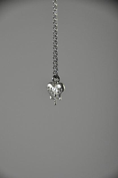 Silver mon coeur necklace