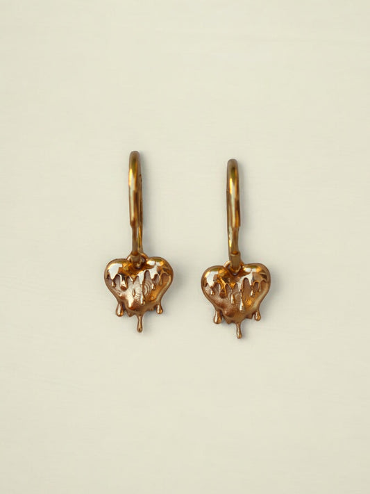 Boucles d'oreilles Melt mon coeur