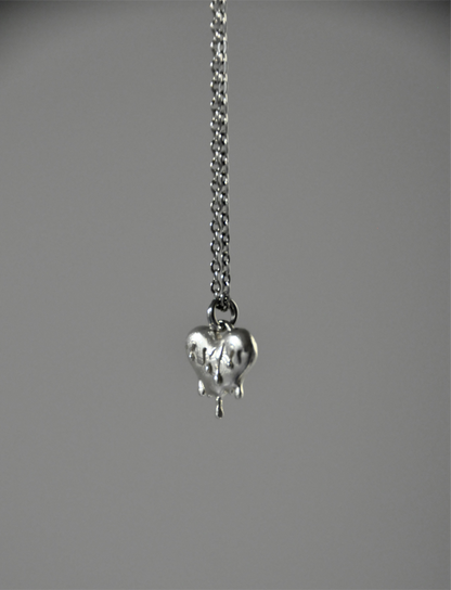 Silver mon coeur necklace