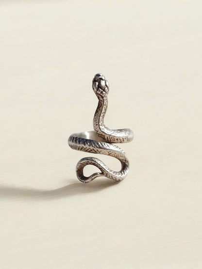 Bague Snake Argentée