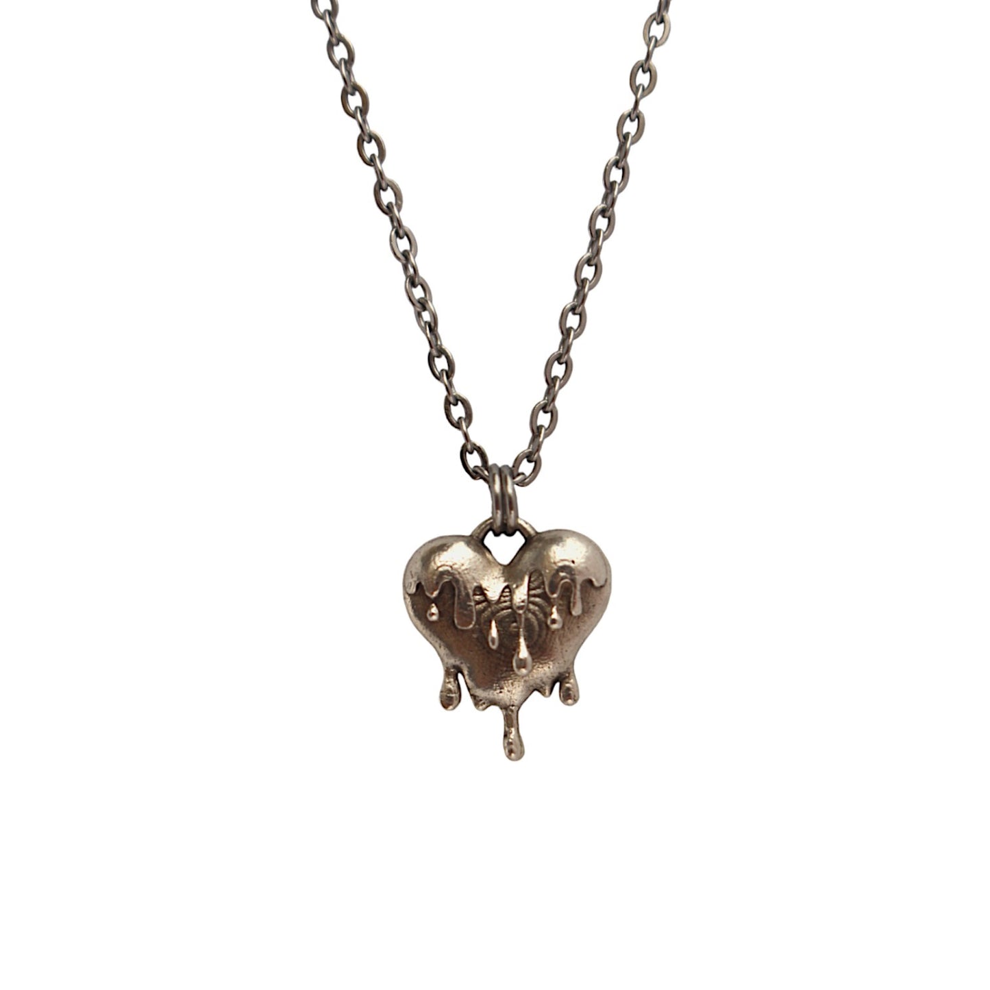 Silver mon coeur necklace